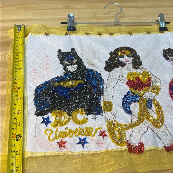 Unframed Handmade DC Universe Sequin Art by Julie Lee Nersinger - Picture 3 of 9